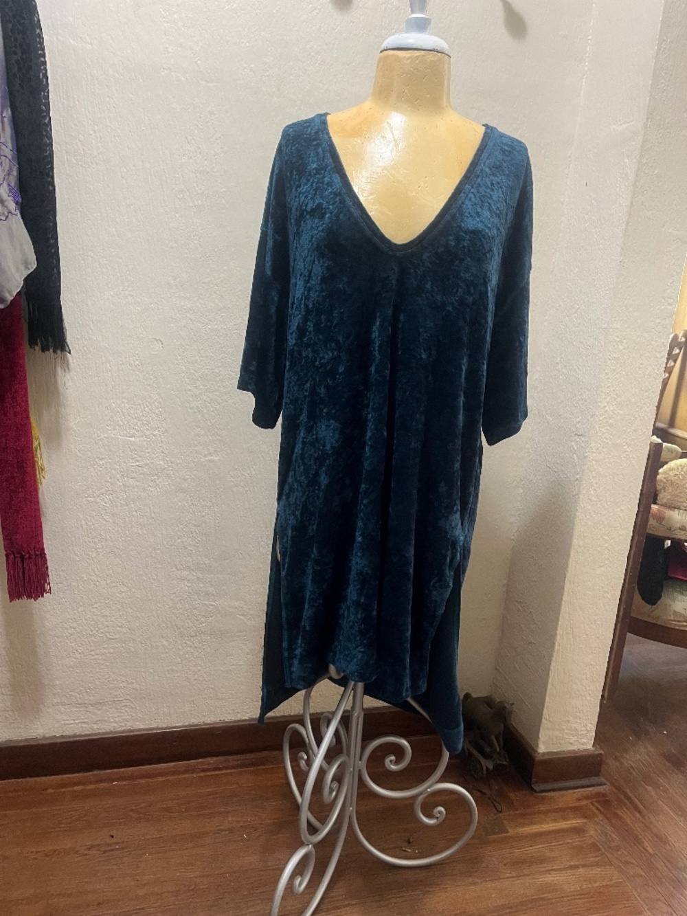 Free People velvet long tunic